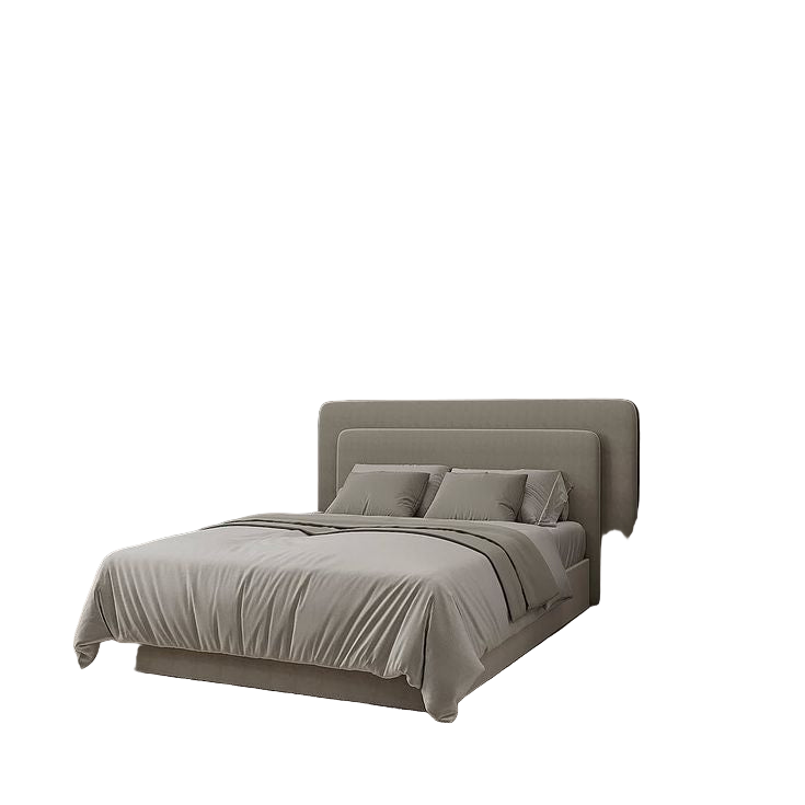 Bed- MDF Wood - Gray - Multi Size