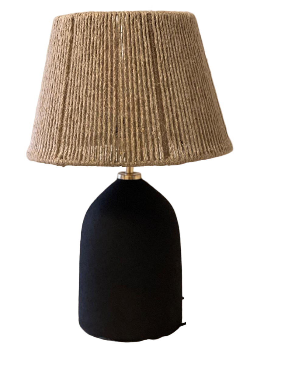 أباجورة - فخار - أسود - ١٥×٣٠ سم