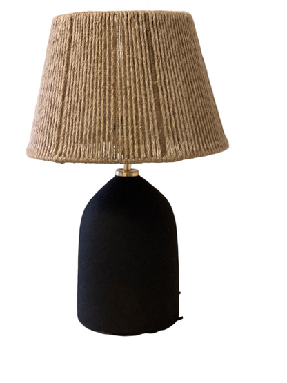 أباجورة - فخار - أسود - ١٥×٣٠ سم