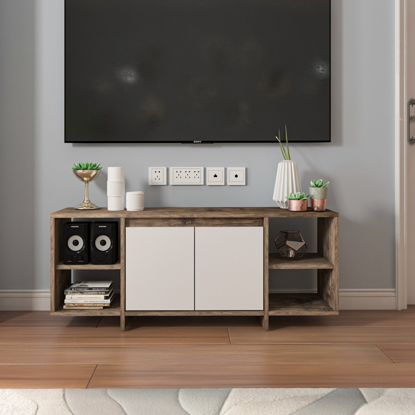 TV Unit - Multi Color - MDF - 120x35x52 cm