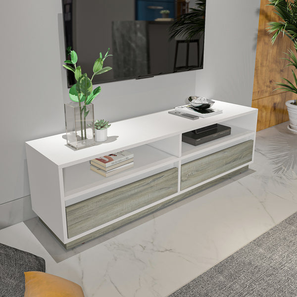 وحدة تلفاز - متعدد الألوان - MDF - 140x35x42 سم
