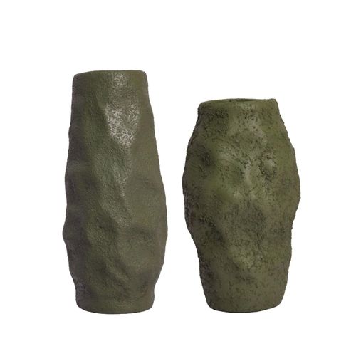 Set Of Decoration - 2Pieces - Pottery - Multi Color