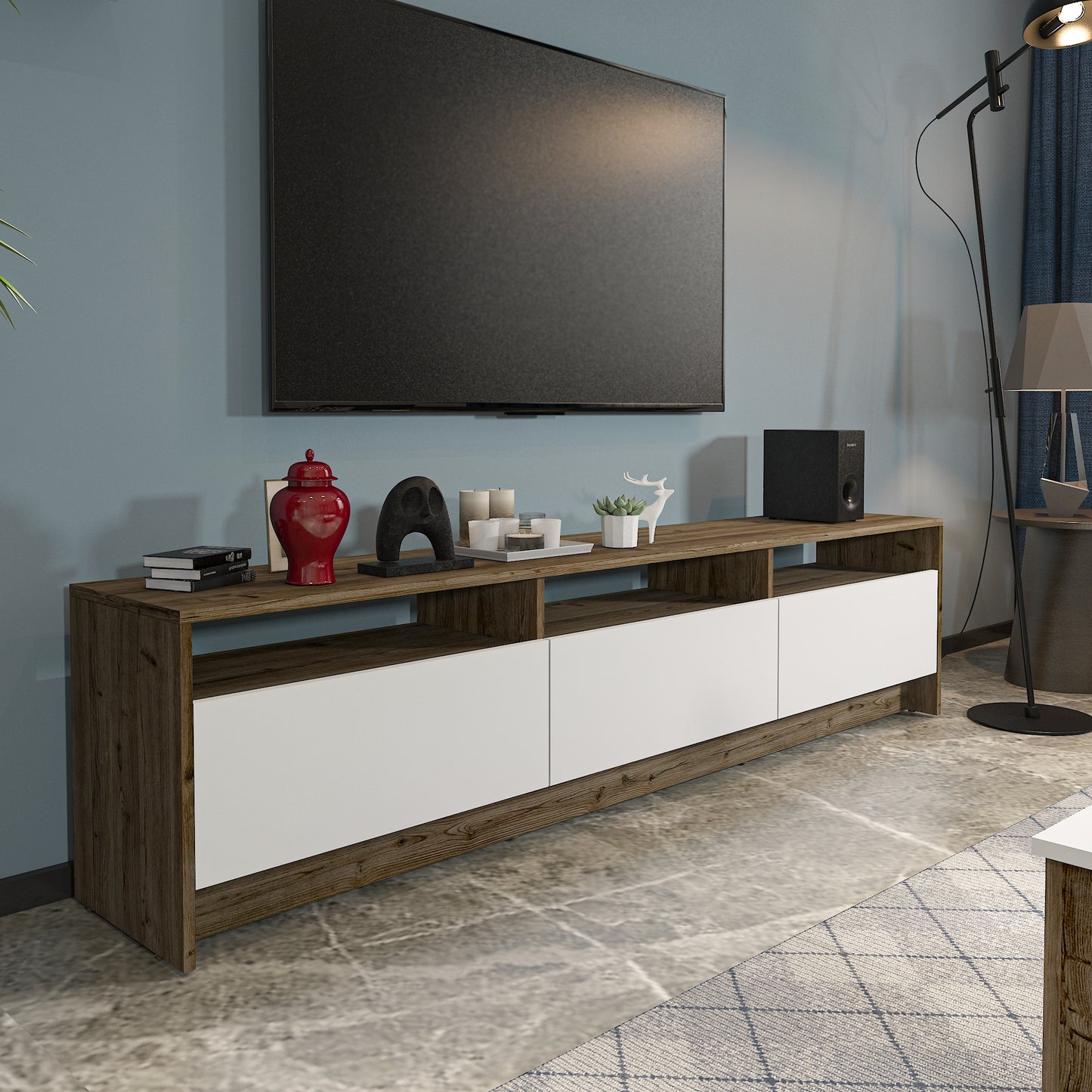 TV Unit - Multi Color - MDF - 200x35x48 cm