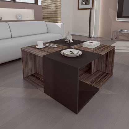 Coffee Table - MDF - Multi Color - 90x90x45 cm