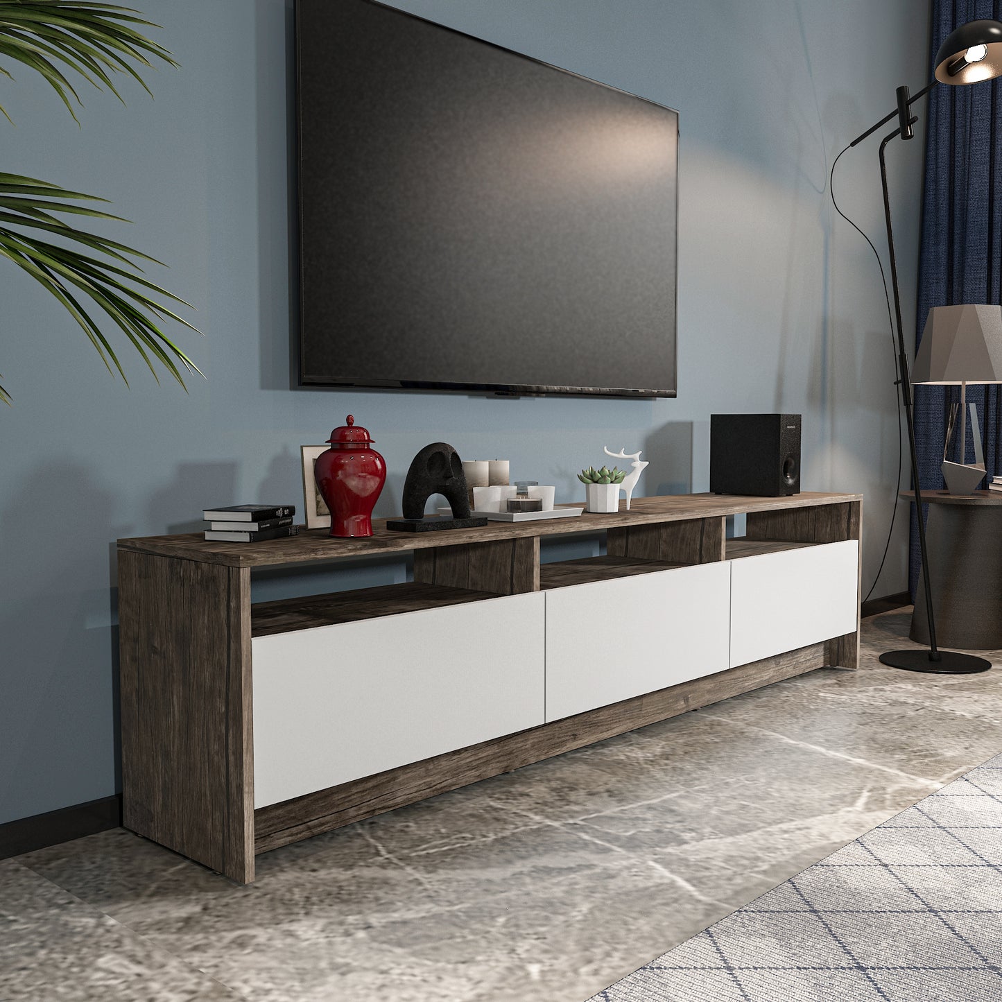 TV Unit - Multi Color - MDF - 200x35x48 cm