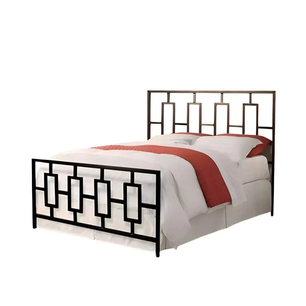 Bed - Steel - Black - 120x200x125 cm