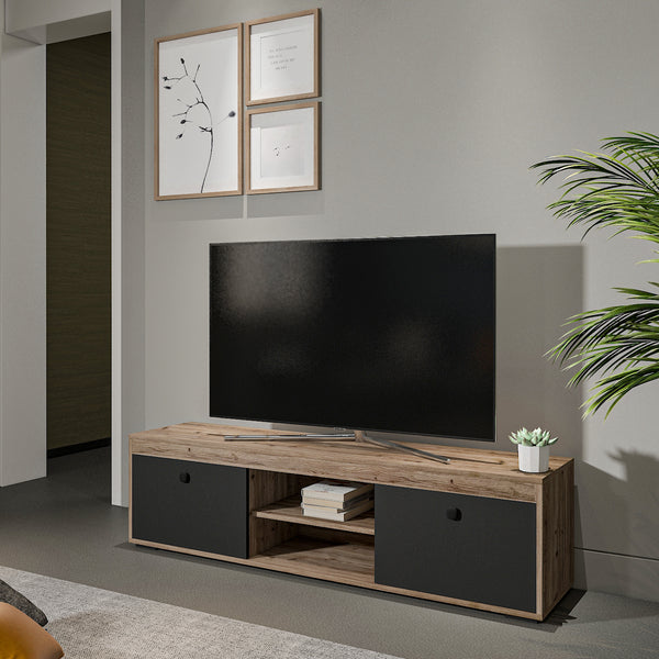 وحدة تلفزيون - متعددة الألوان - خشب MDF - 160x35x44 سم