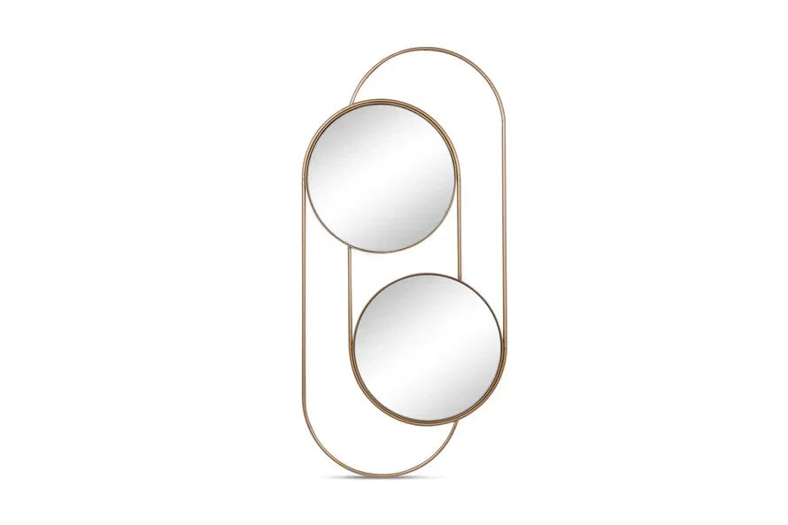 Mirror - Steel - Gold - 80x130 cm