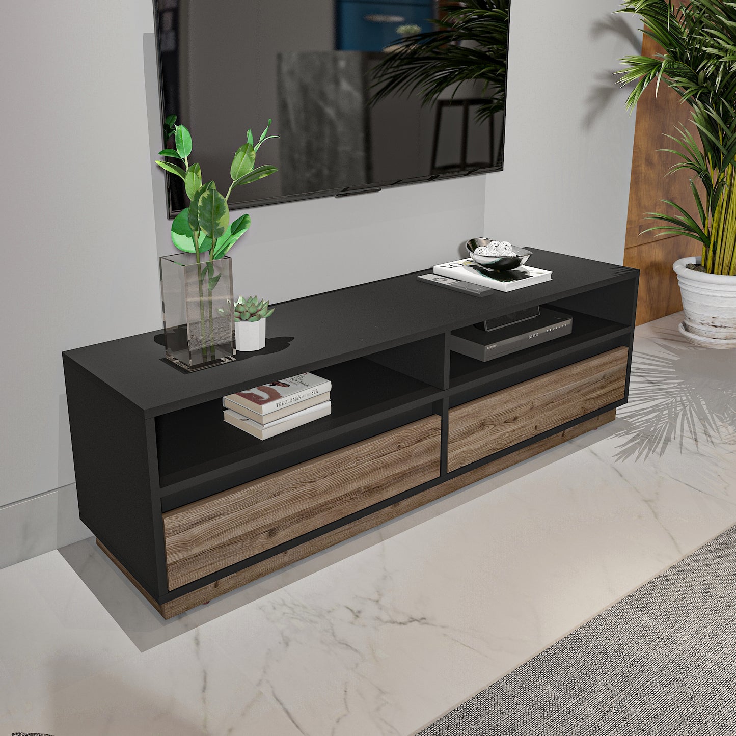 TV Unit - Multi Color - MDF - 140x35x42 cm