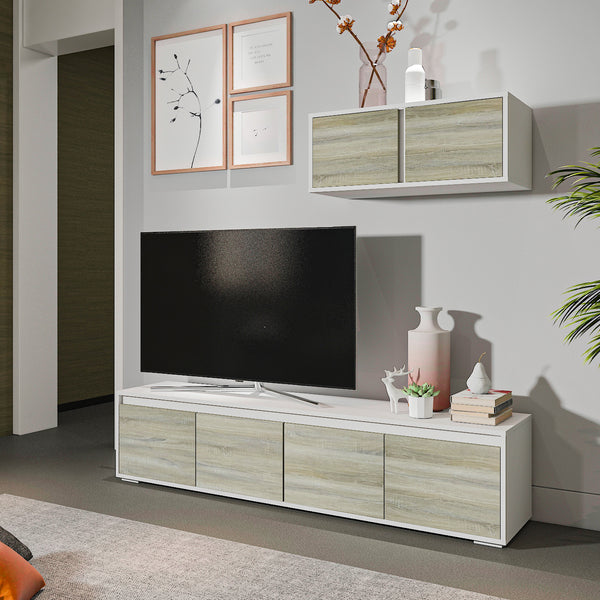وحدة تلفزيون - ألوان متعددة - MDF - 180x35x42 سم