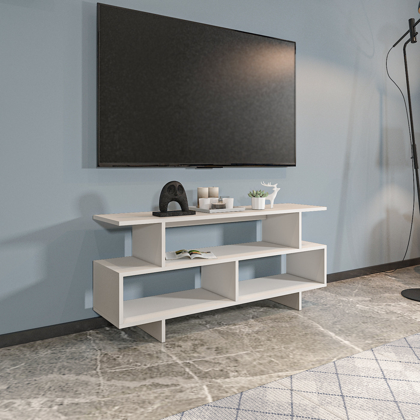 TV Unit - Multi Color - MDF - 120x30x53 cm
