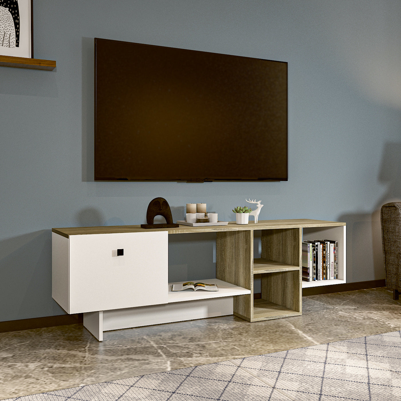 TV Unit - Multi Color - MDF - 160x40x50 cm