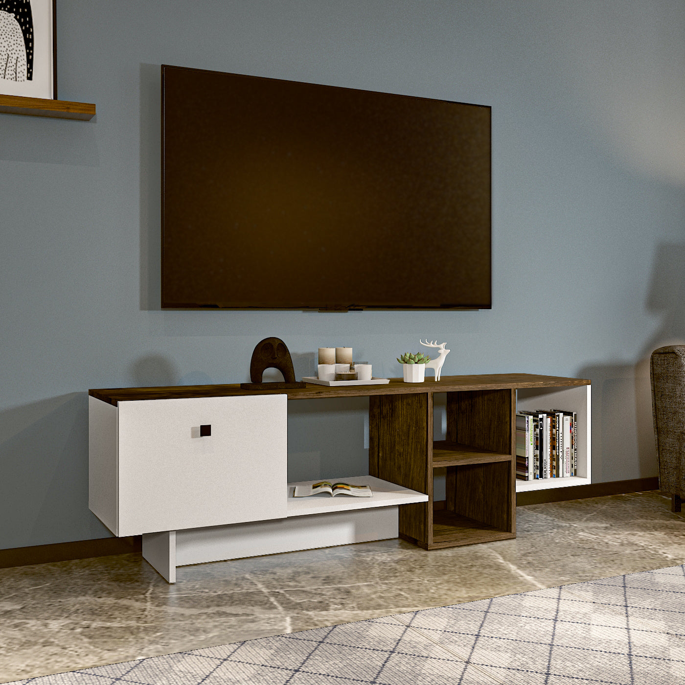 TV Unit - Multi Color - MDF - 160x40x50 cm