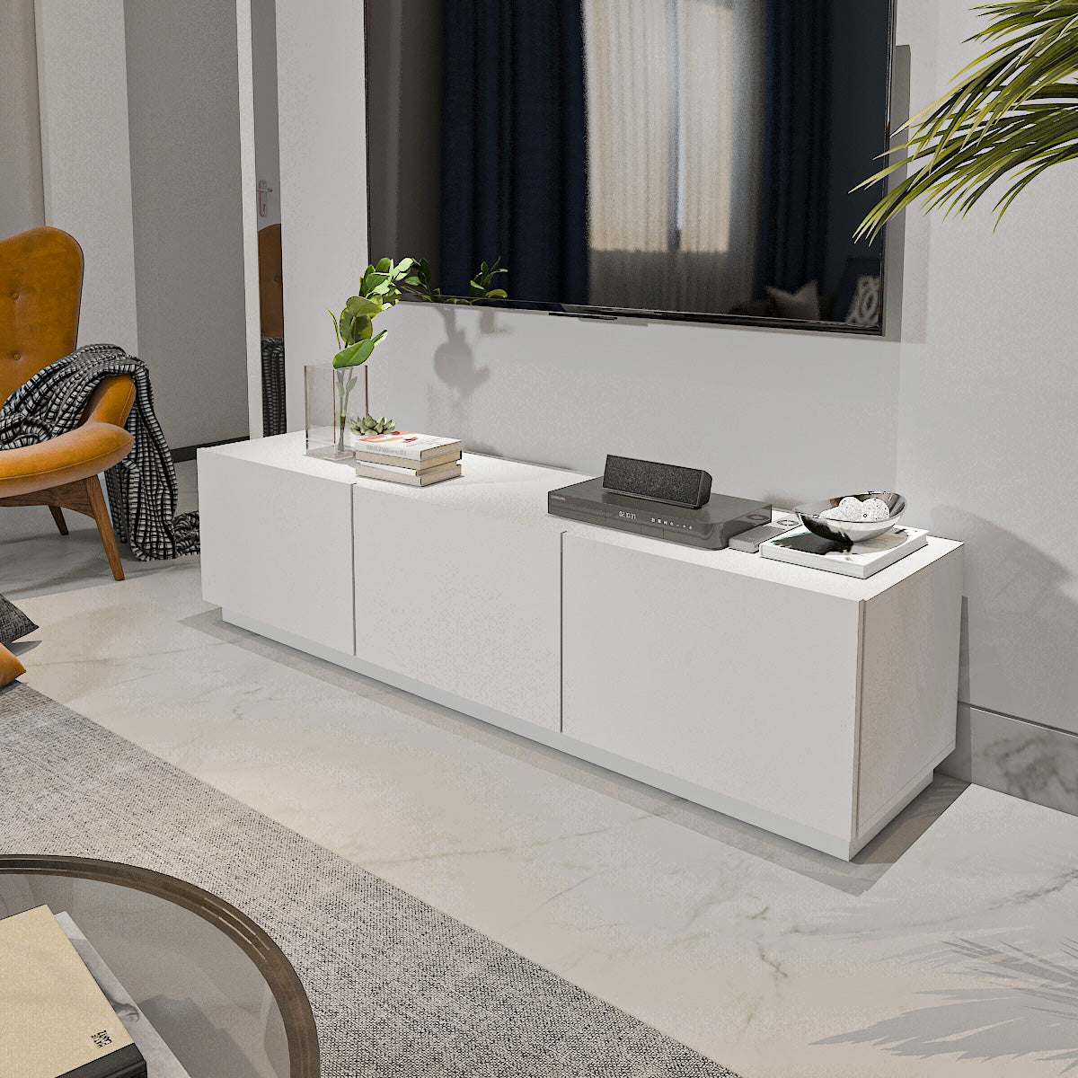 TV Unit - MDF - Multi Color - 160x37x40 cm