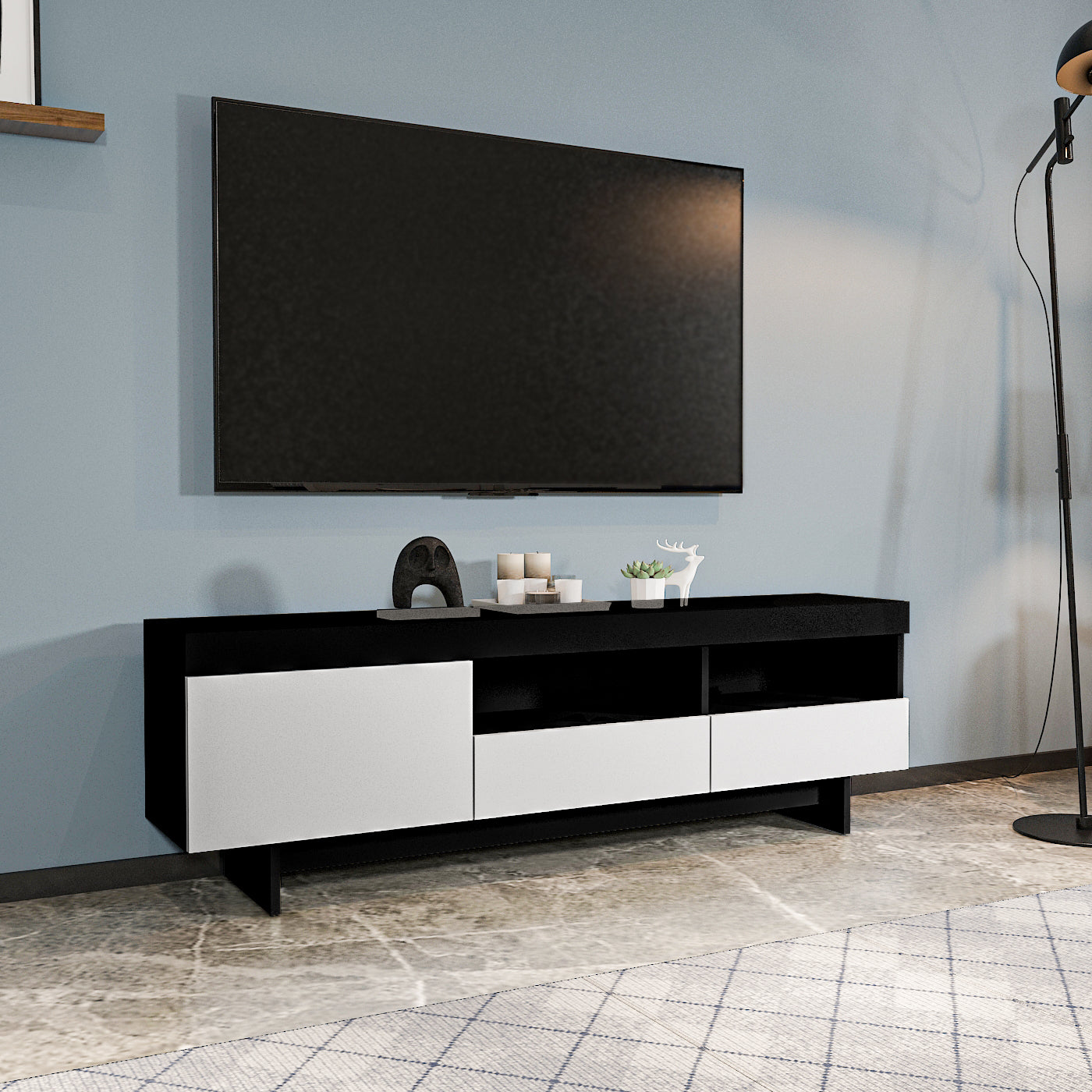 TV Unit - Multi Color - MDF - 160x30x50 cm
