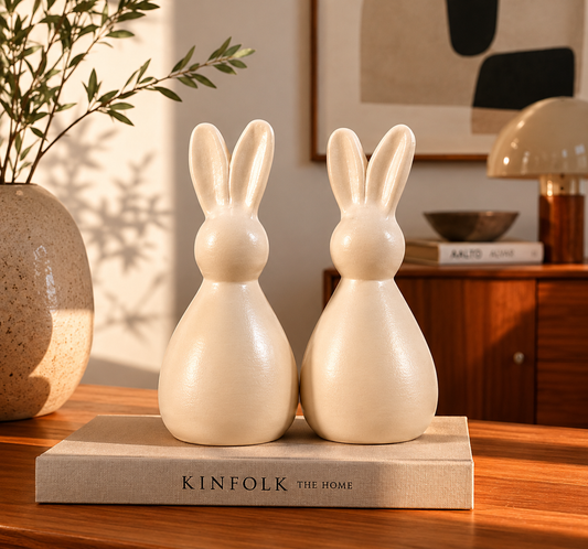 Set Of Decoration - Pottery - Off White
