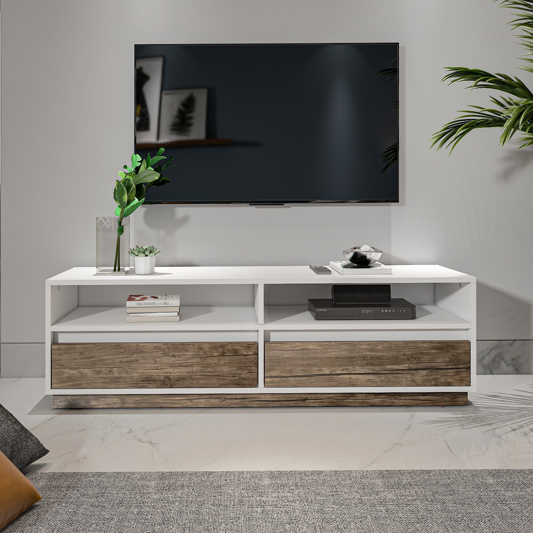 TV Unit - MDF - Multi Color - 140x35x42 cm