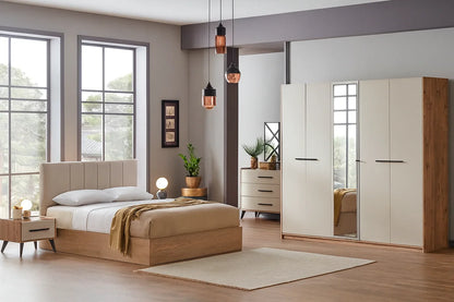 Full Bedroom - MDF -White & Beige - Cataloug