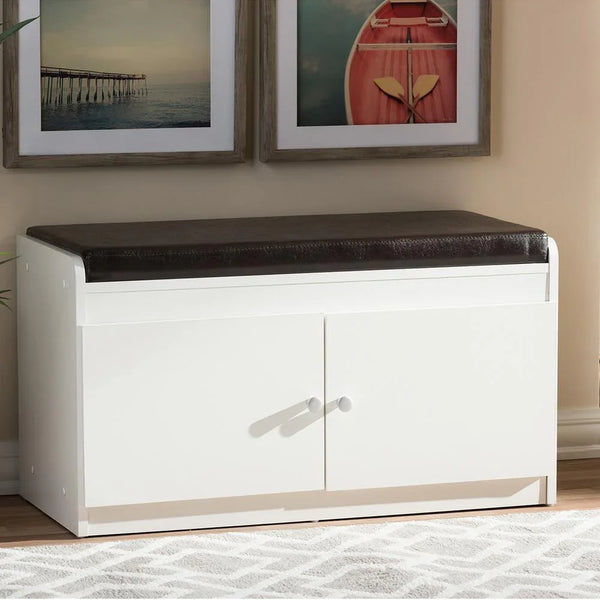 Shoe Rack - MDF wood - White - 80x40x100 cm - Cataloug