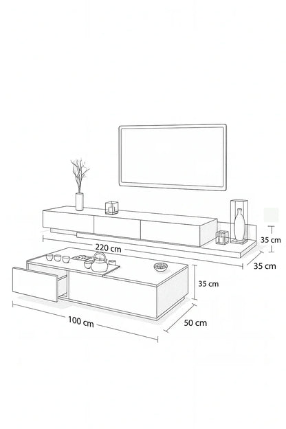 Bundle of TV Table and Coffee Table - Cataloug