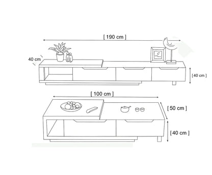 Bundle of TV Table and Coffee Table - Cataloug