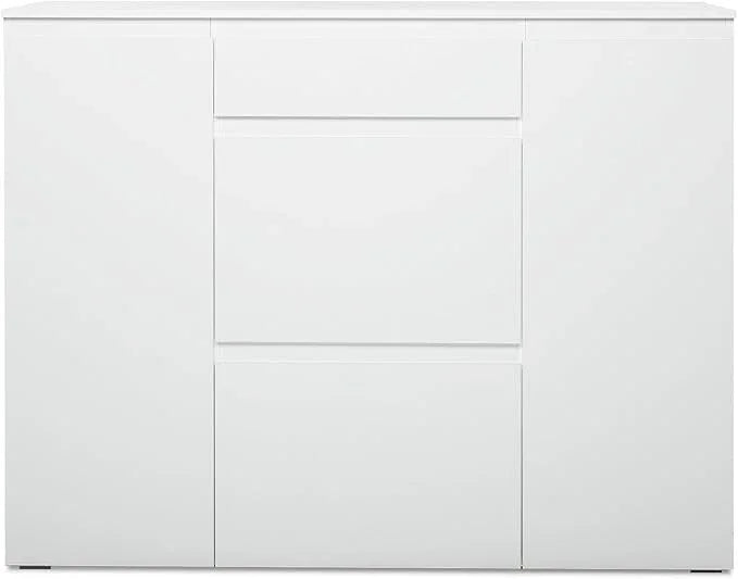 Shoe Rack - MDF wood - White - 140x35x110 cm - Cataloug