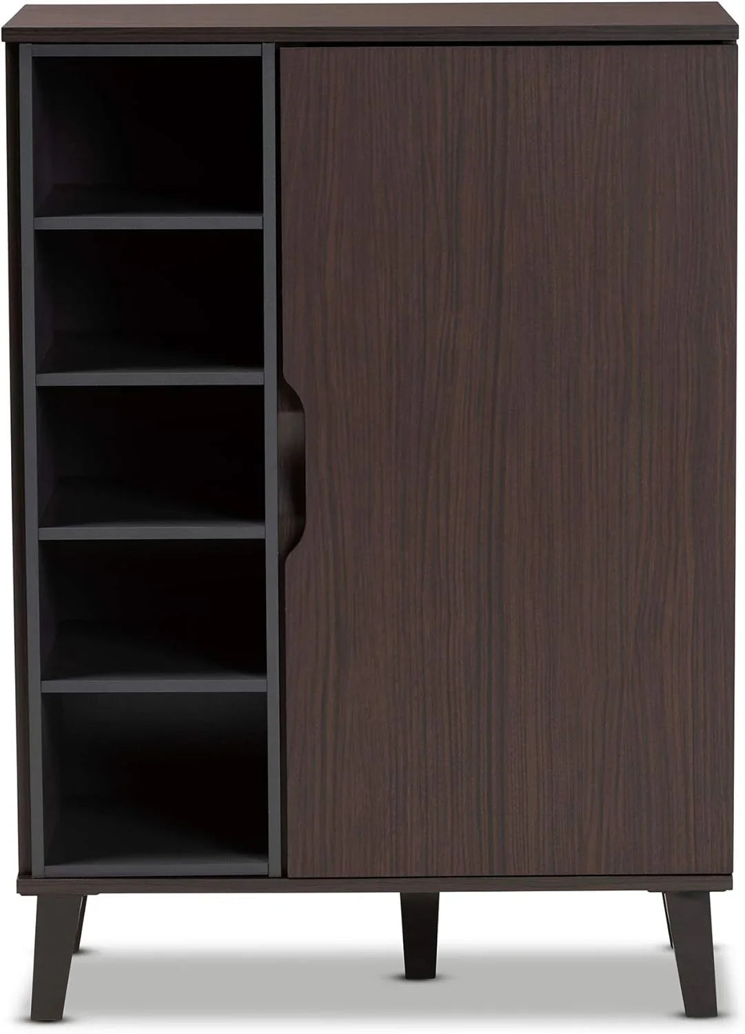 Shoe Rack - MDF wood - Brown - 80x35x110 cm - Cataloug