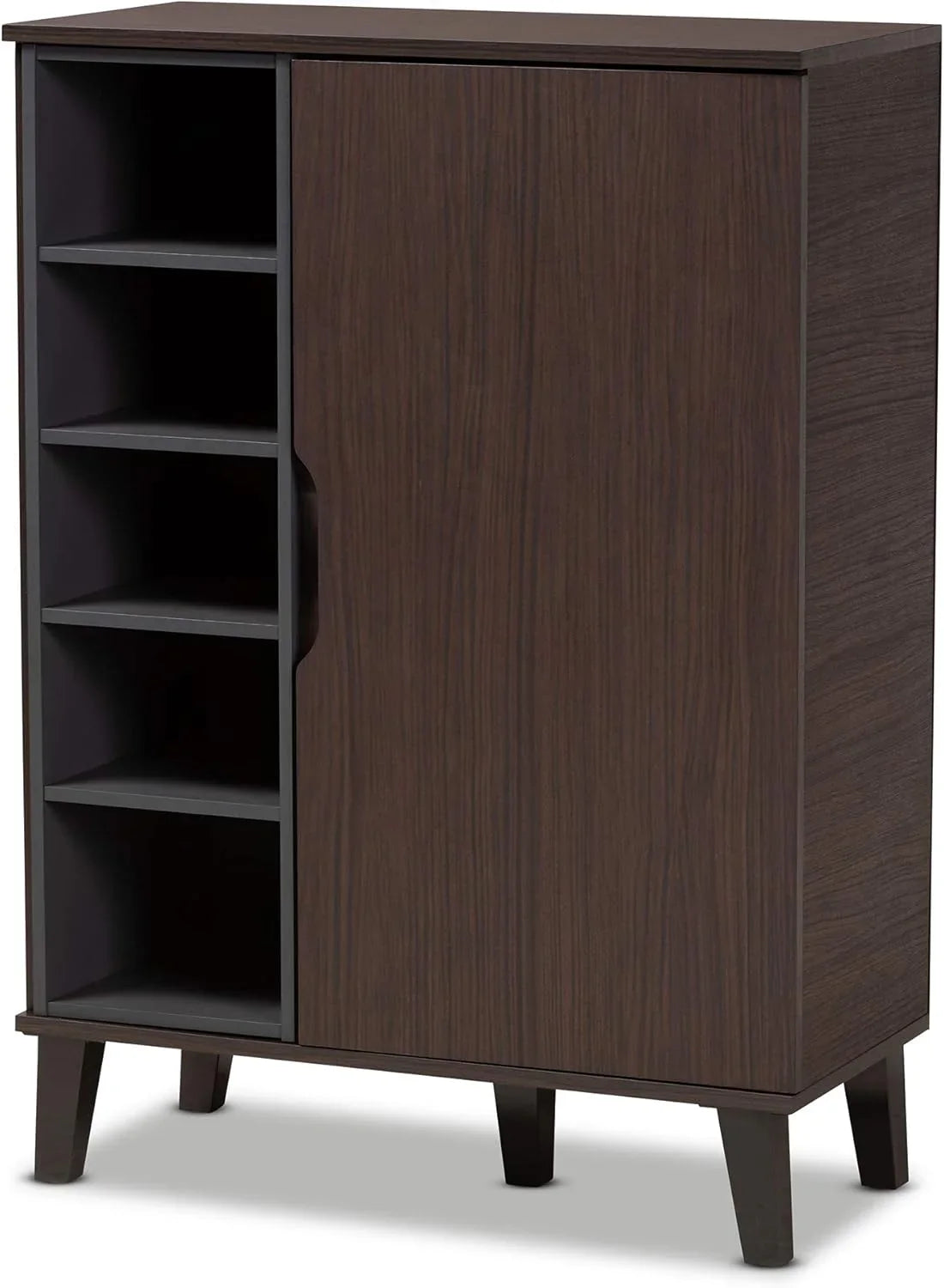 Shoe Rack - MDF wood - Brown - 80x35x110 cm - Cataloug