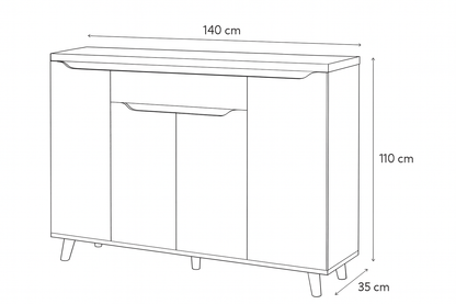 Shoe Rack 140x35x110