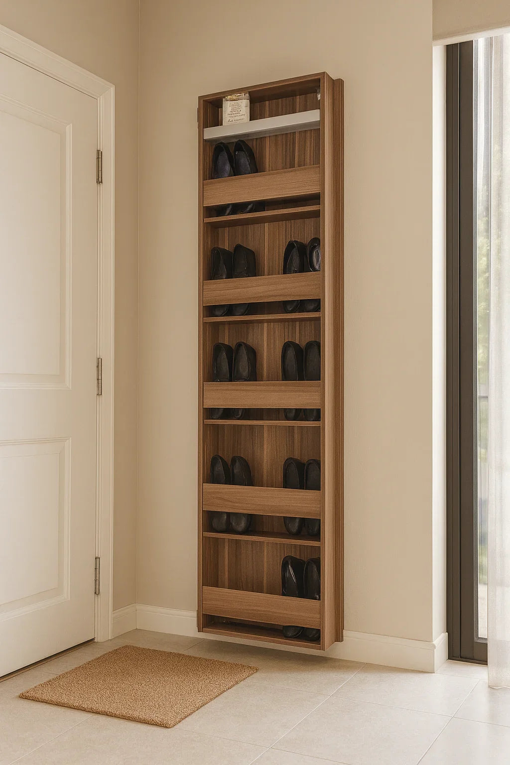 Shoe Rack - MDF wood - 140x35x110 cm - Cataloug