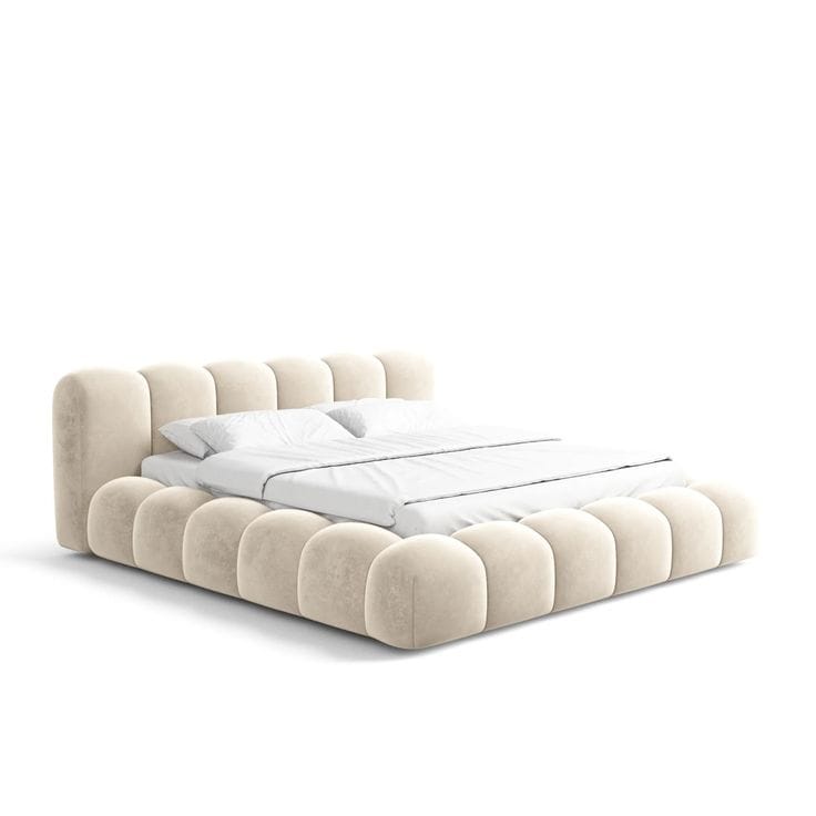 Bed- MDF Wood - Beige - Multi Size
