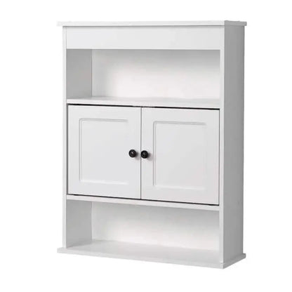 وحدة تخزين مثبتة على الحائط - NW - لون خشبي - 20x58x75 سم