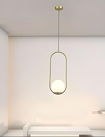 مصباح سقف - معدن - ذهبي - 60×60×120 سم