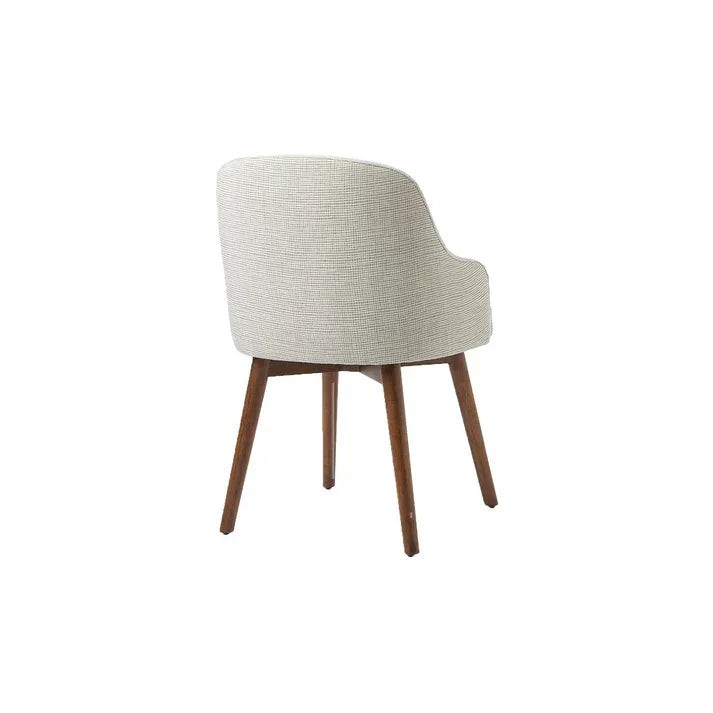 Dining Chair- Beech Wood - Linen- Beige- 56x56x86 cm