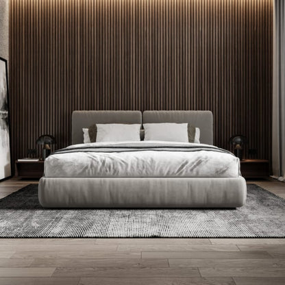 Bed- MDF Wood - Gray - Multi Size