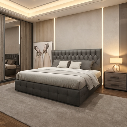 Full Bedroom - MDF Wood  - Grey