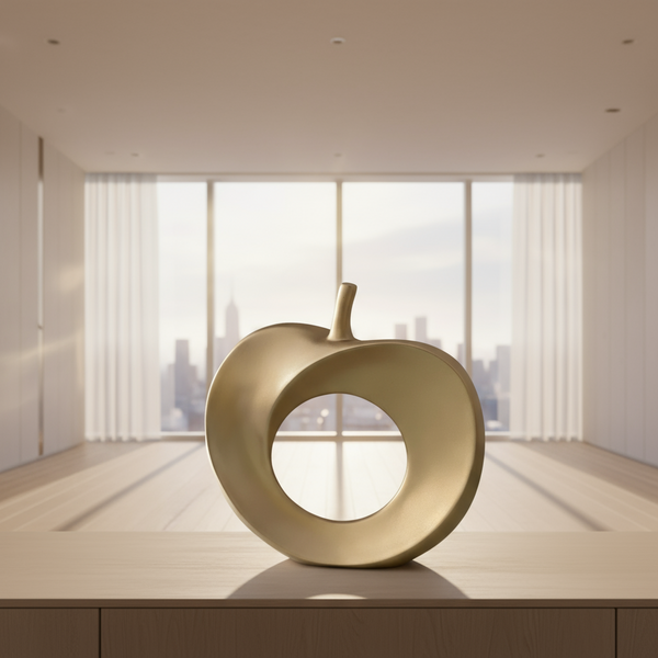 فازه- بوليستر - ذهبي - 23 × 25 سم