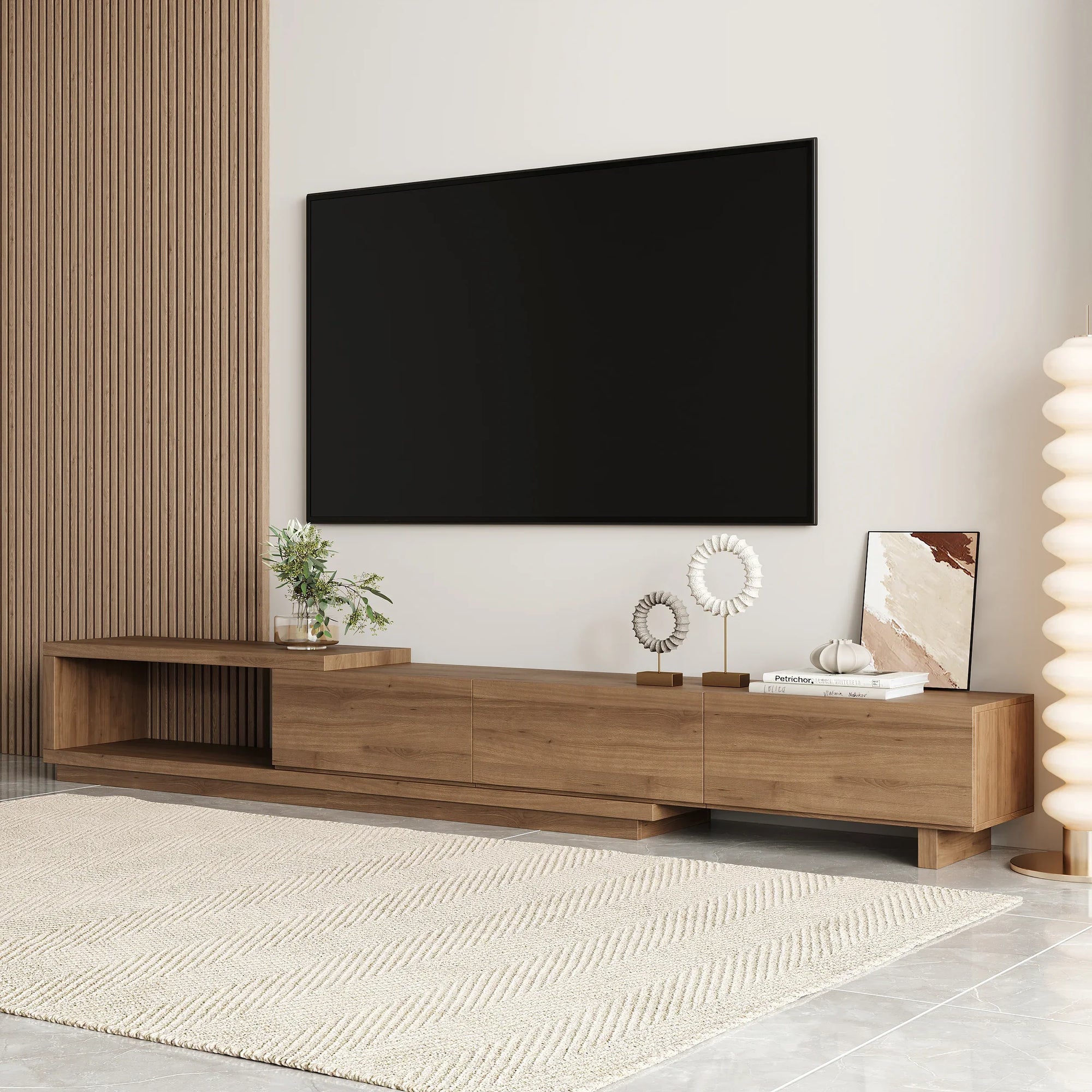 TV Unit - MDF Wood - Multi Color - 210x40x35 cm - Cataloug