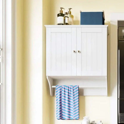 وحدة تخزين مثبتة على الحائط - NW - أبيض - 25x60x75 سم