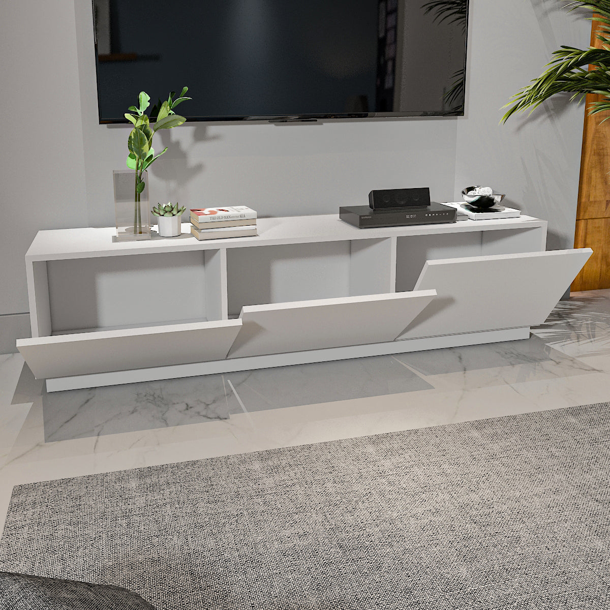 TV Unit - MDF - Multi Color - 160x37x40 cm