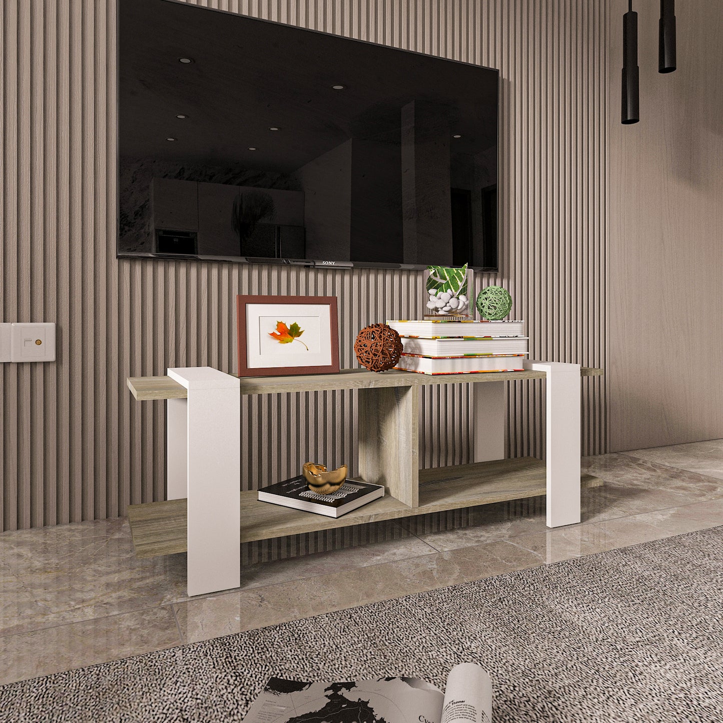 TV Unit - Multi Color - MDF - 120x30x43 cm