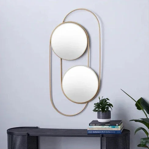 Mirror - Steel - Gold - 80x130 cm