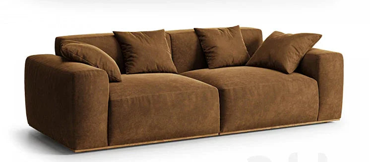 Sofa - Beech Wood - Linen Fabric - 225x85 cm - Cataloug