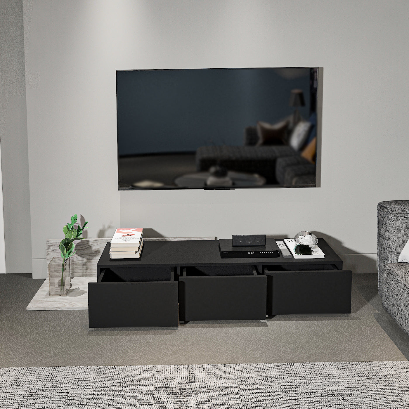TV Unit - Multi Color - MDF - 180x35x28 cm
