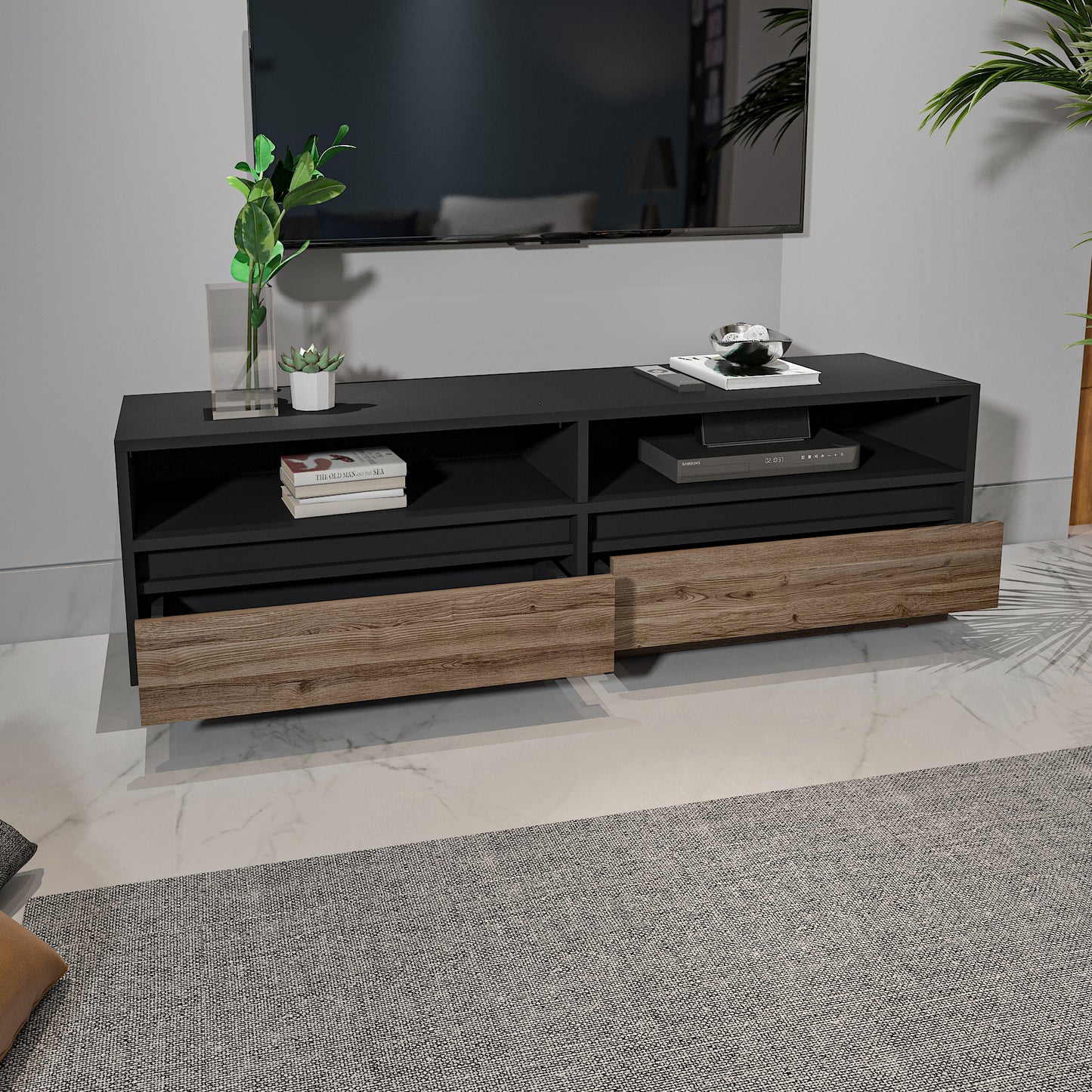 TV Unit - Multi Color - MDF - 140x35x42 cm