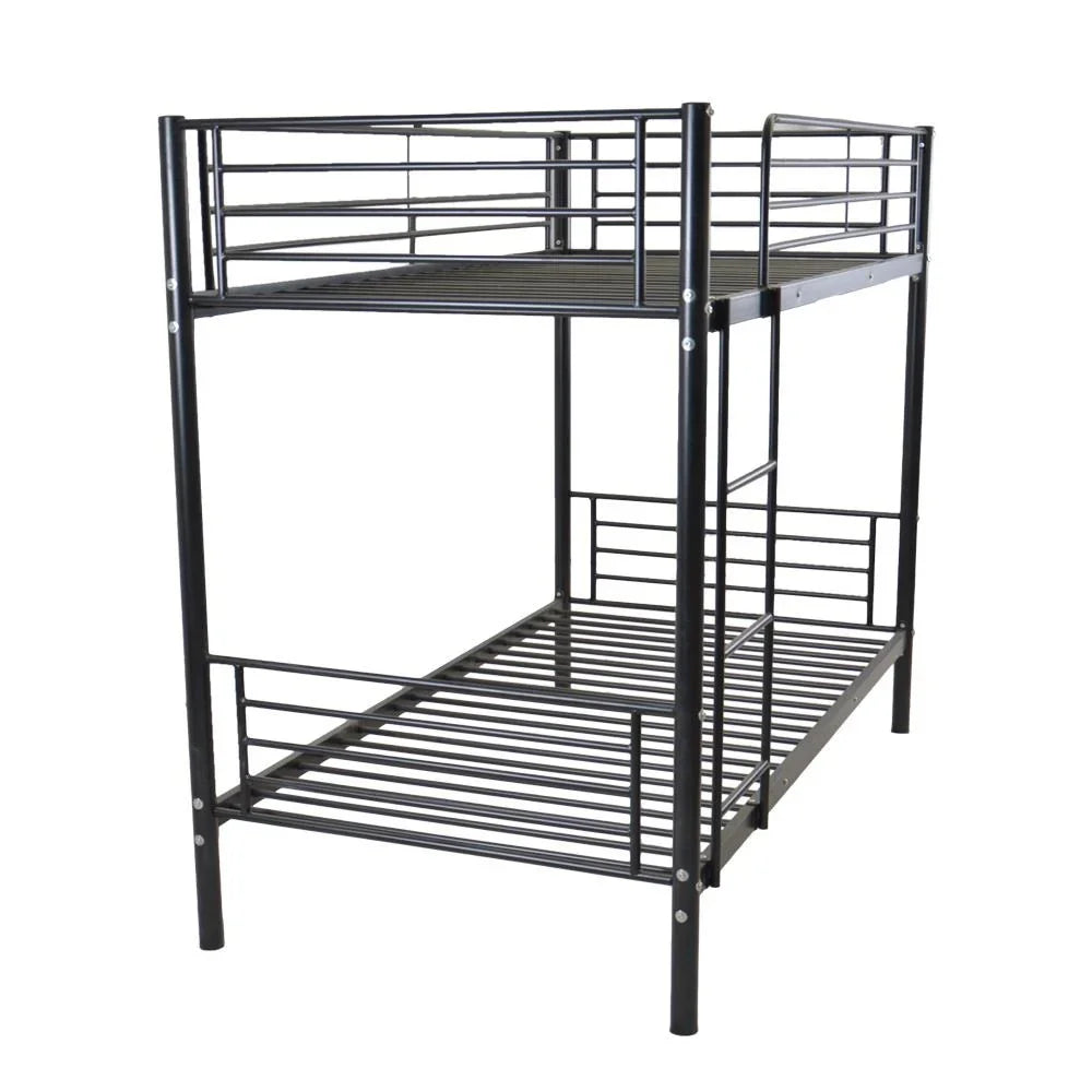 Bed Bunk - Steel - Black - 120x200x200 cm