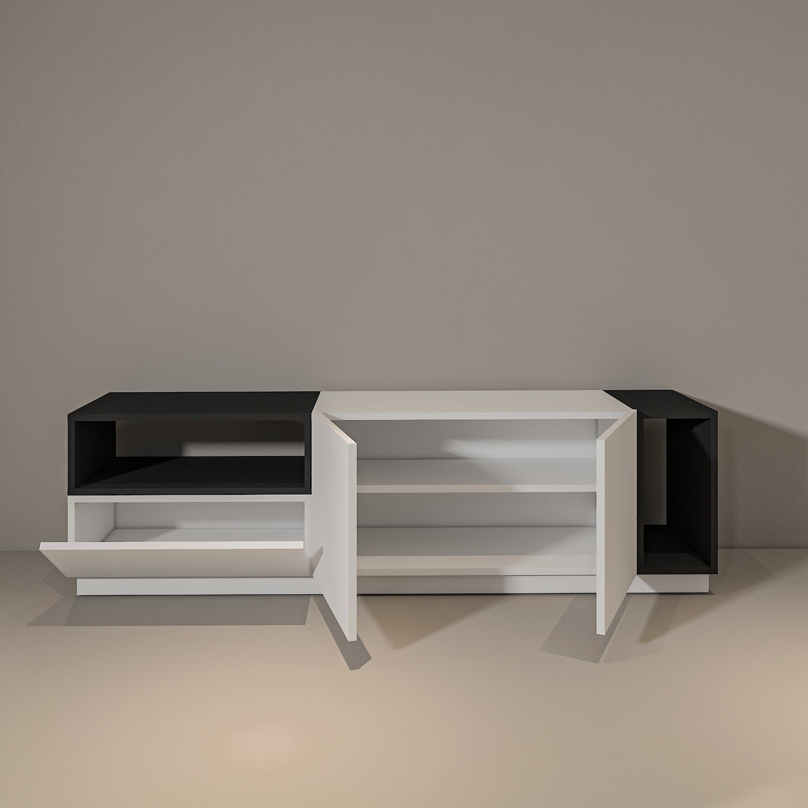 TV Unit - MDF - Multi Color - 160x35x45 cm