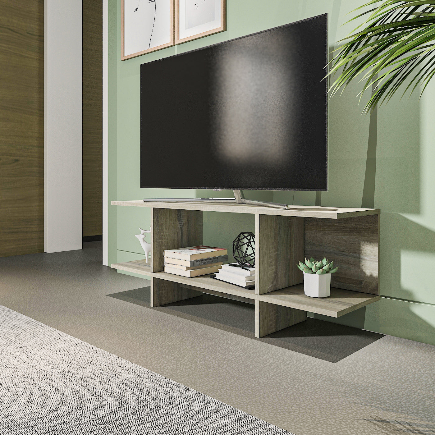 TV Unit - MDF - Multi Color - 120x30x45 cm