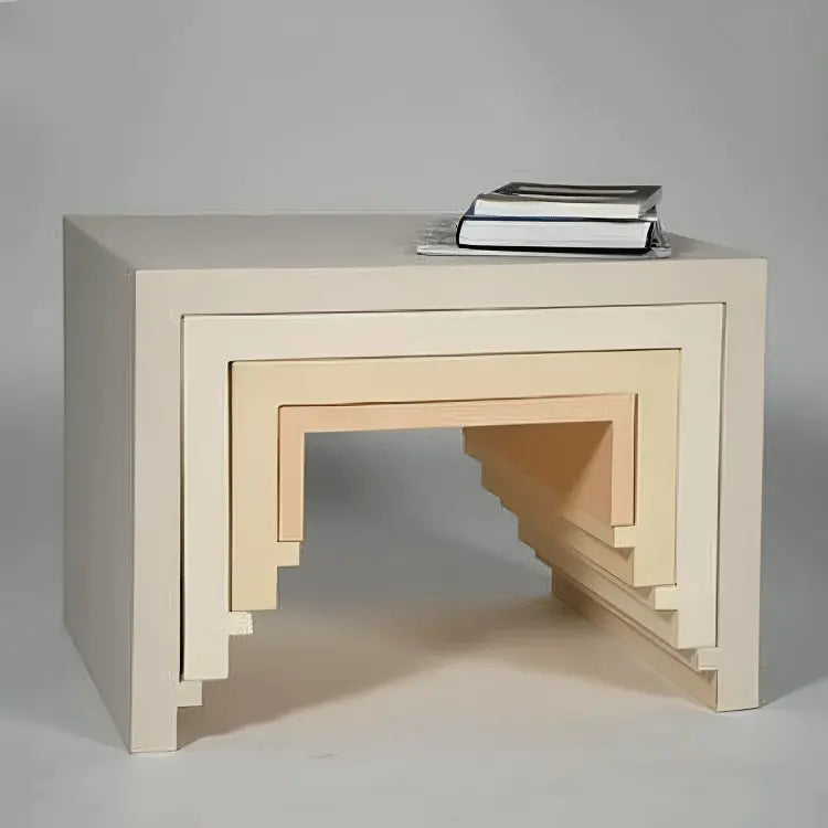 Set of side table - NW - Wooden color - 30x30x30 cm