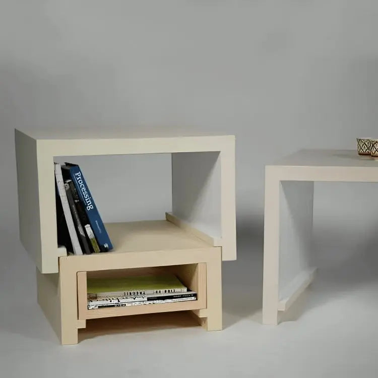 Set of side table - NW - Wooden color - 30x30x30 cm